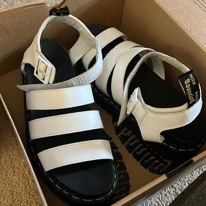 White Doc Martens Blaire Sandal
